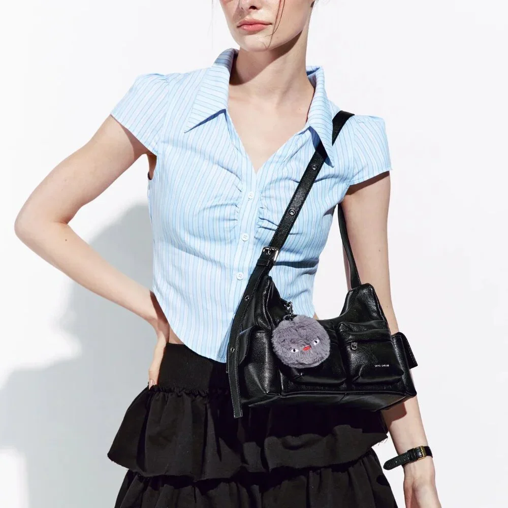 SAMO ONDOH Pocket Mug Bag M (Nappa Black) - Picture 5 of 9